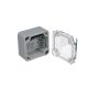 IP65 NEMA Chassis Box Sealed Lid Polycarbonate ABS with Clear Cover 2.05 X 1.97 X 1.38 In