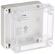 IP65 NEMA Chassis Box Sealed Lid Polycarbonate ABS with Clear Cover 4.72 X 4.72 X 2.36 In