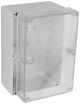 IP65 NEMA Chassis Box Sealed Lid Polycarbonate ABS with Clear Cover 9.45 X 6.30 X 4.72 In