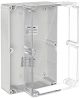 IP65 NEMA Chassis Box Sealed Lid Polycarbonate ABS with Clear Cover 8.74 X 5.75 X 2.95 In