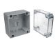 IP65 NEMA Chassis Box Sealed Lid Polycarbonate ABS with Clear Cover 4.72 X 4.72 X 3.54 In