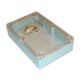 IP65 NEMA Chassis Box Sealed Lid Polycarbonate ABS with Clear Cover 8.74 X 5.75 X 2.17 In G218C