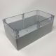 IP65 NEMA Chassis Box Sealed Lid Polycarbonate ABS with Clear Cover 14.17 X 7.87 X 5.91 In
