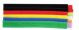 6 Pack, 7 1/2 inch x 7/8 inch Multicolor Hook & Loop Fastener Wire Organizer