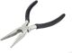 6 inch Nickel Plated Long Nose Rust Resistant Plier, Black Grip,Serrated Jaw, Needle Nose