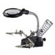 Illuminated Helping Hands, Magnifier with Bi-Focal Lens, Soldering Stand