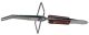 6-3/4 inch Cross Action Bent Tip Fiber GripTweezers with Stand