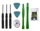 Discontinued, Smart Phone Tool Kit Set, Includes: Phillips, Flathead, Pentalobe Star, Mini Suction Cup, 2 Non-Conductive Pry Tools, 2 Non-Conductive Snap Openers