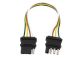 16 GAUGE Male & Female Set 12 INCH UNIVERSAL  4 WAY FLAT WIRE TRAILER CONNECTOR AUTOMOTIVE DC HARNESS 1PK, SAE