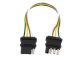 16 GAUGE Male & Female Set 12 INCH UNIVERSAL 4 WAY FLAT WIRE TRAILER CONNECTOR AUTOMOTIVE DC HARNESS 1PK, SAE