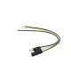 16 GAUGE 12 INCH 3 WAY FLAT WIRE MALE TRAILER CONNECTOR AUTOMOTIVE DC HARNESS 1PK, SAE