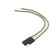 16 GAUGE 12 INCH 3 WAY FLAT WIRE FEMALE TRAILER CONNECTOR AUTOMOTIVE DC HARNESS 1PK, SAE,