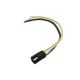 16 GAUGE 12 INCH 4 WIRE SQUARE FEMALE TRAILER CONNECTOR AUTOMOTIVE DC HARNESS 1PK, SAE
