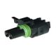 18 / 14 GAUGE WP SERIES 2 CONDUCTOR FEMALE TOWER WEATHER PACK DELPHI CONNECTOR 1PK 12015792