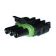 18 / 14 GAUGE WP SERIES 3 CONDUCTOR FEMALE TOWER WEATHER PACK DELPHI CONNECTOR 1PK 12015793