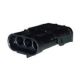 18 / 14 GAUGE WP SERIES 3 CONDUCTOR MALE SHROUD WEATHER PACK DELPHI CONNECTOR 1PK 12010717