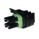 18 / 14 GAUGE WP SERIES 4 CONDUCTOR SQUARE FEMALE TOWER WEATHER PACK DELPHI CONNECTOR 1PK 12015798