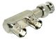BNC MALE TO BNC FEMALE - FEMALE F TYPE BNC7368 ADAPTER, SPLITTER