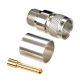 UHF MALE CRIMP PL259 CONNECTOR FOR LMR600 UHF7609-L600