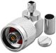 N REVERSE POLARITY MALE RIGHT ANGLE CRIMP CONNECTOR RG8X LMR240 RPN6749-L240
