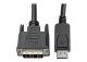 Display Port Male to DVI Male Cable 6ft