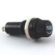 FUSE HOLDER with Screw Cap for 3AG 3AB 1/4 x 1-1/4 inch fuses, Panel Mount, Solder Lugs, Rating 10A / 250VAC.