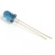 3pk Infrared IR LED Emitter 5mm 940nm tinted blue lens round head with flange
