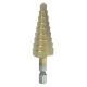 High Speed 9 Step Drill Bit, Unibit, .25 Inch to .75 Inch, 1/4 to 3/4 Inch