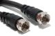 25 ft F-F Black RG6 Cable
