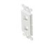 2 CAVITY PORT KEYSTONE DECORATOR INSERT SINGLE GANG WALL PLATE