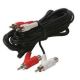6 ft 2-RCA Plug / 2 RCA Plug Piggy Back Stereo