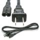 Non Polarized Panasonic AC Power Cord, Figure 8 eight type style.