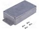 Sealed Die Cast Aluminum Case With Flange 6 47/64 inch x 4 49/64 inch x 2 11/64 inch